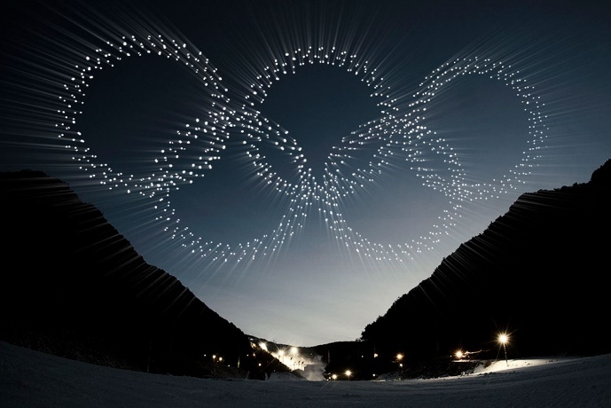 Intel’s drone light show never got off the ground for the 2018 Winter Olympics opening ceremony ...