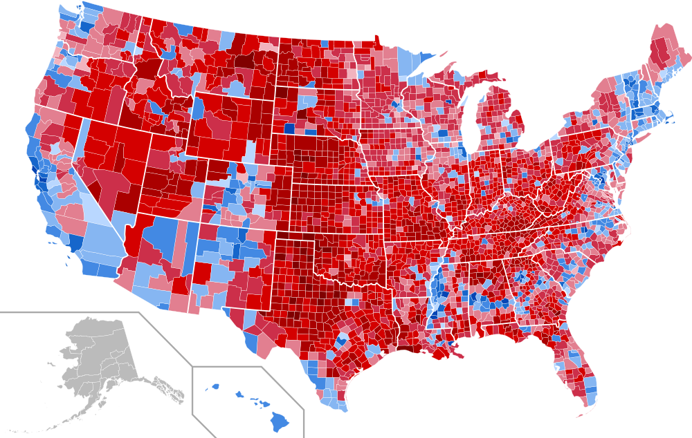 “TRUMP COUNTIES” THRIVING, “BIDEN COUNTIES” DYING