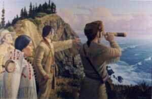 The Lewis & Clark Expedition Arrives At The Pacific Ocean