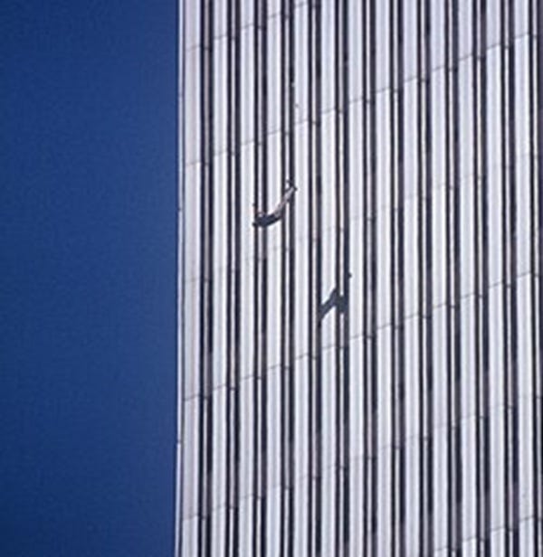 A plane flying through a window of a building AI-generated content may be incorrect.