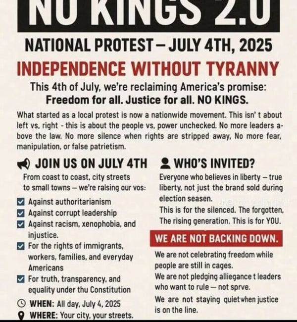Are "No Kings" Organizers Illiterate Americans Or Illegal Aliens? Read Their Announcement
