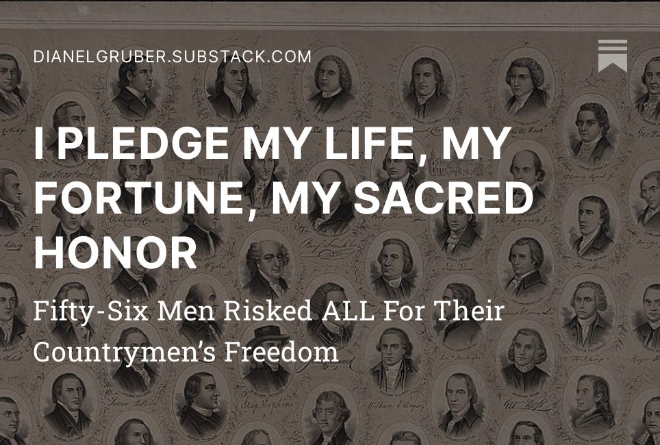 I Pledge My Life, My Fortune, My Sacred Honor